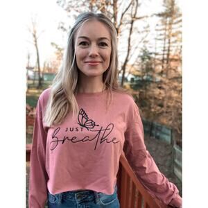 Just Breathe Long Crop Top